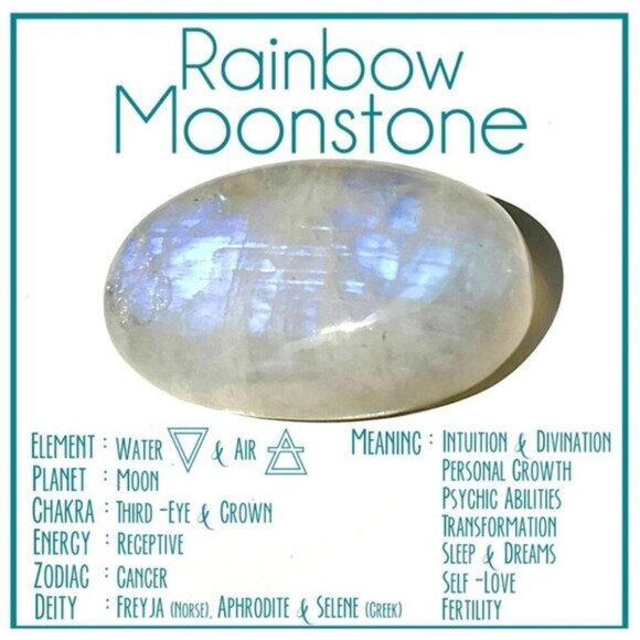 Rainbow Moonstone ✦ Copper Cuff Bracelet ✦ Adjustable Oval Stone Healing NWT - Picture 13 of 15